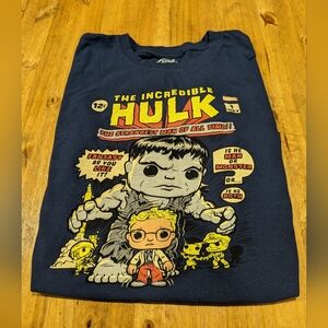 Funko Pop Marvel The Hulk Comic T-shirt Size Medium
